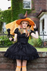cute gothic lolita halloween witch outfit by gloomth