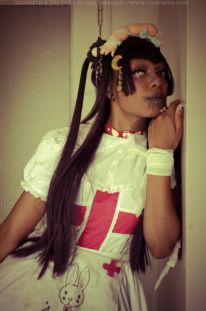 chainsaw nurse horror halloween photoshoot costume outfit by gloomth