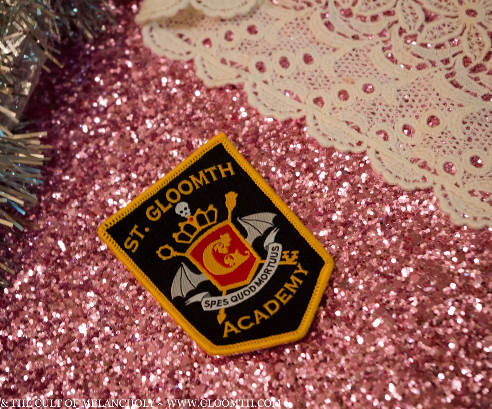 st gloomth academy embroidered patch