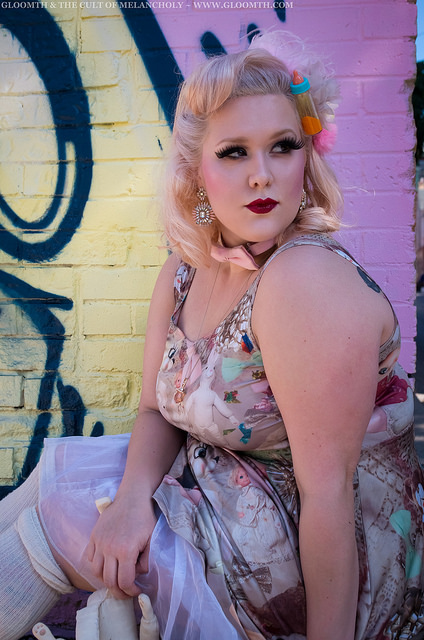 plus size toy print skater dress by gloomth