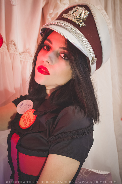 valentine themed gothic nurse outfit