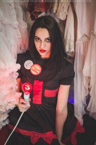 valentine themed gothic nurse outfit