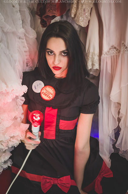 valentine themed gothic nurse outfit