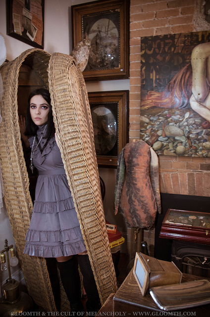 wicker coffin gothic model cabinet of curiosities dundas ontario gloomth