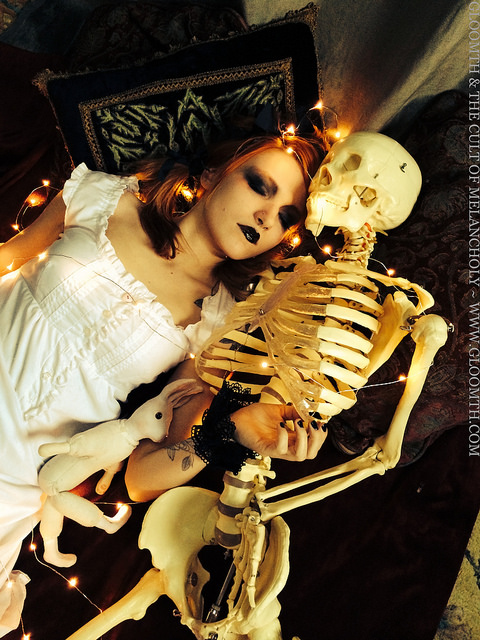 skeleton editorial halloween toronto fashion designer gloomth