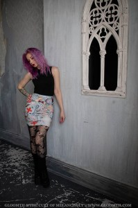 doll hospital antique medical themed print miniskirt by gloomth (3)