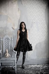 gothic crucifix leggings and dress by gloomth 2