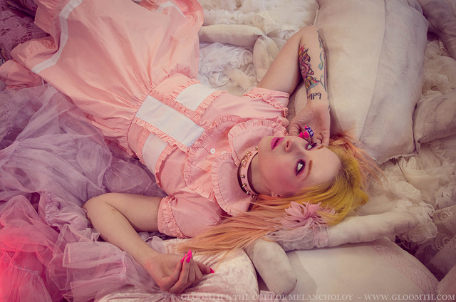 pastel pink nurse costume gloomth