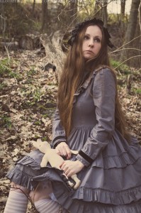 creepy forest girl victorian