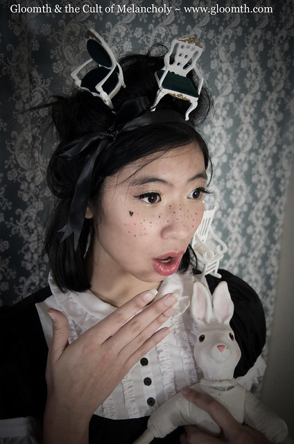 goth alice in wonderland editorial