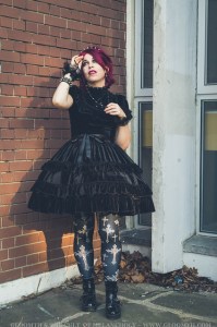 gothic cross tights