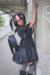 bat wing gothic dress