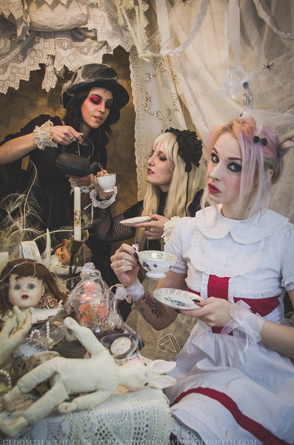 gothic alice in wonderland editorial