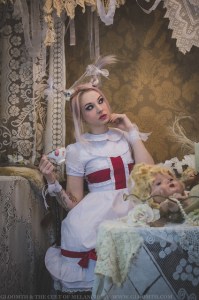 gothic alice in wonderland white rabbit