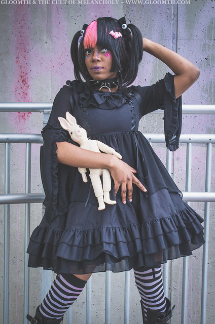 gothic lolita bat wing dress