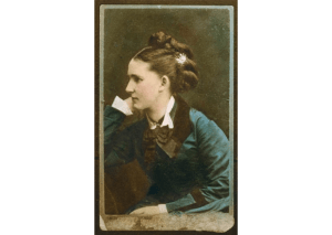 hand tinted victorian photo