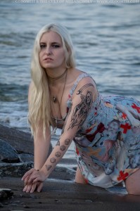 gothic swim dress
