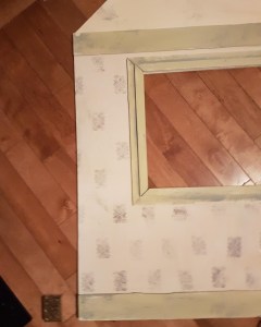 stamping the back wall