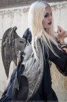 gothic angel with bat wings