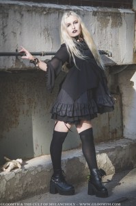 gothic bat wing dress