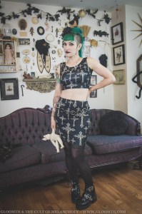 gothic matching set coord