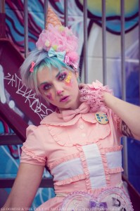 kawaii clown makeup look