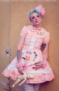 kawaii pastel clown outfit
