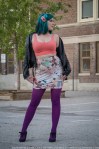 retro toys and dolls print skirt