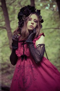 gothic mourning dress