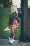 halloween retro stretch skirt