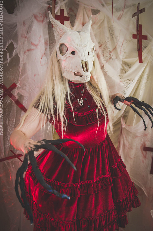 gothic demon skull outfit