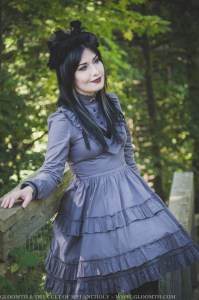 grey victorian dress