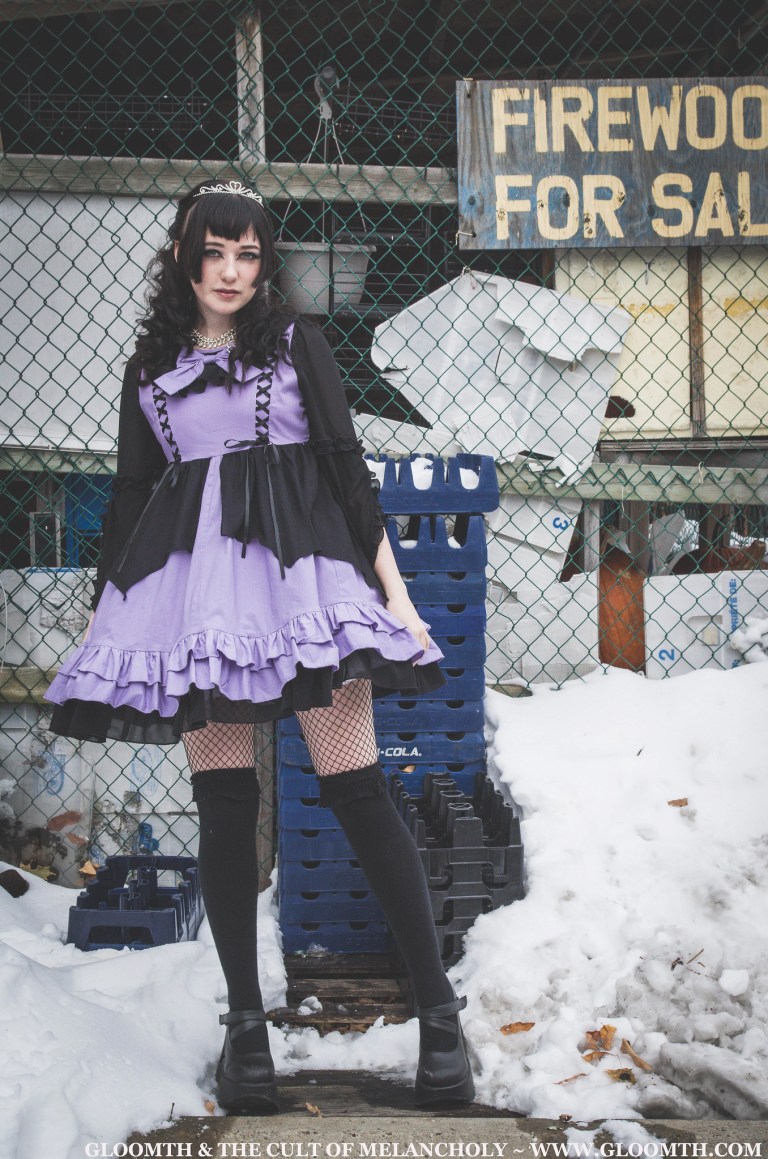 lavender bat dress gloomth