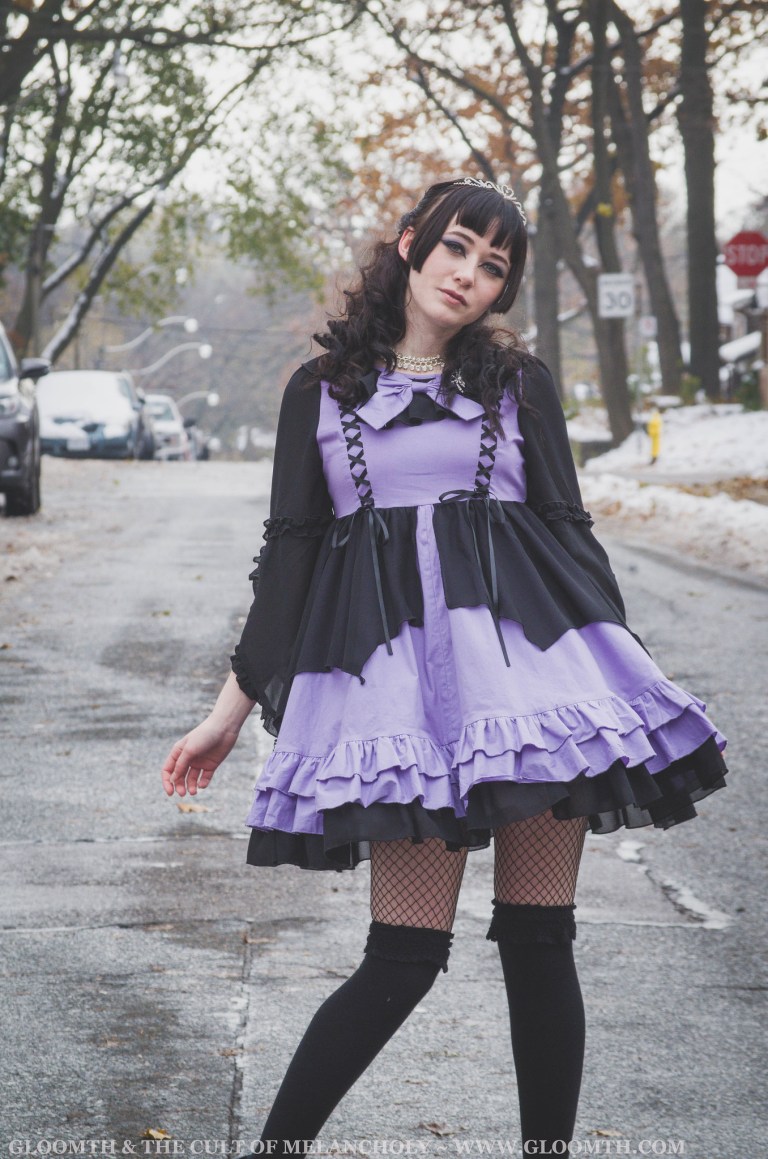 pastel purple kawaii goth