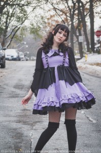 pastel purple kawaii goth