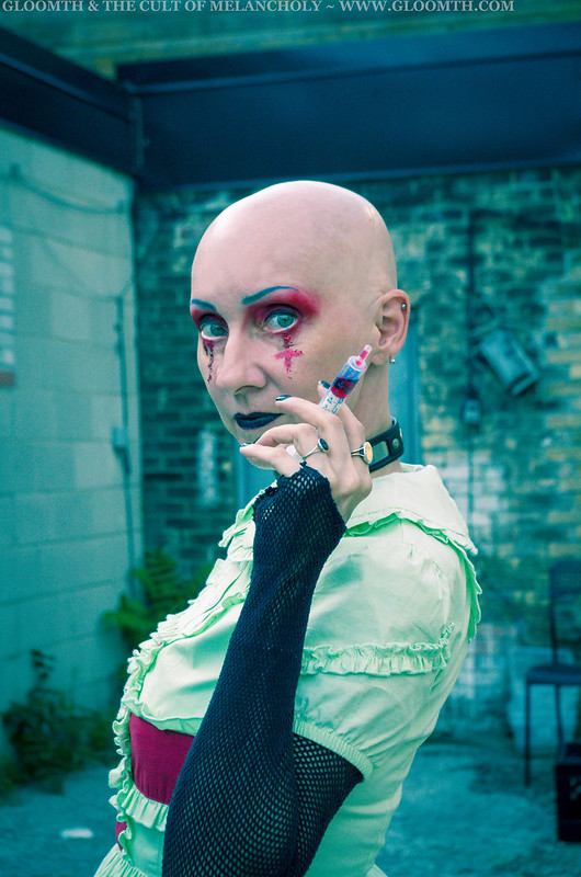 gothic nurse photoshoot