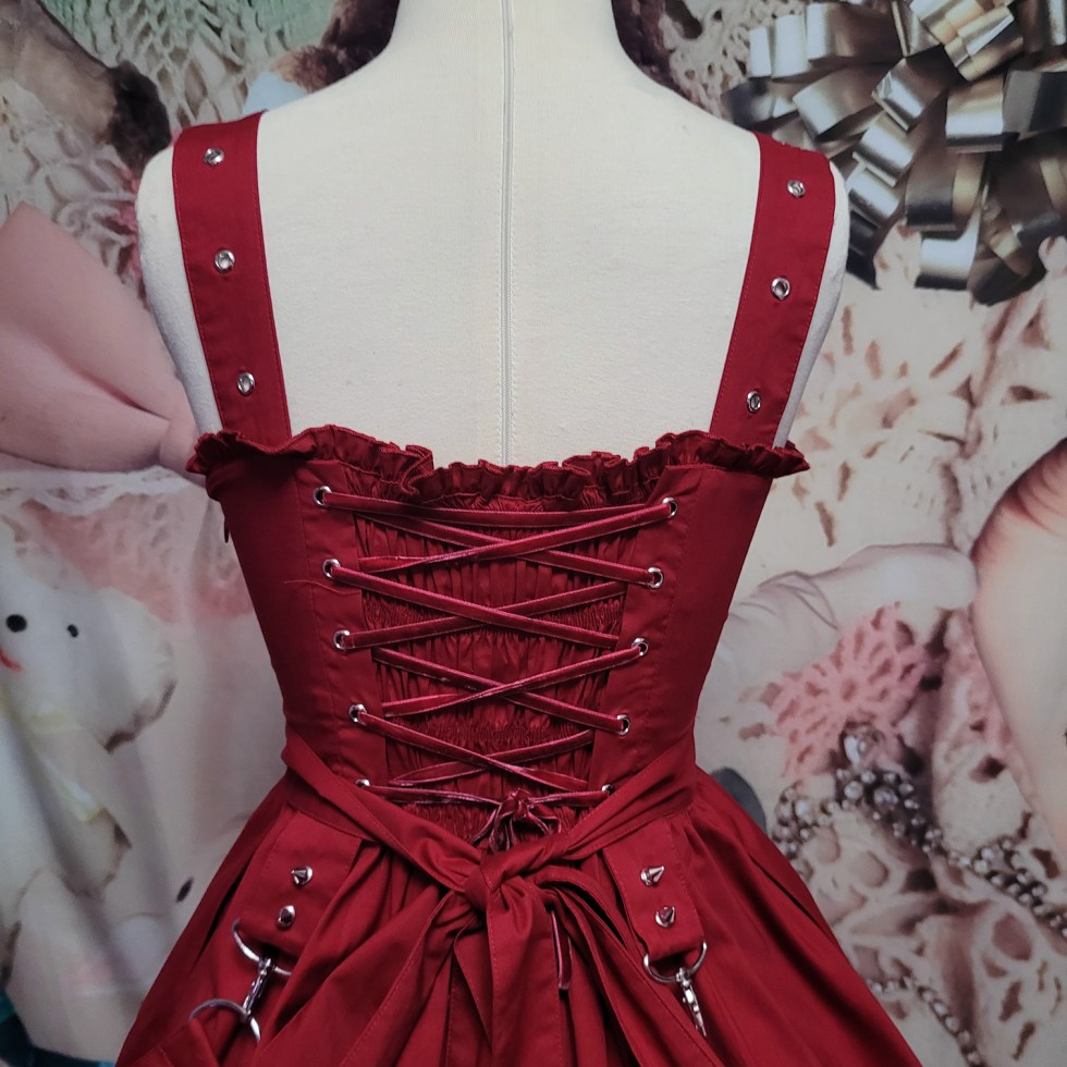 corset back gothic dress