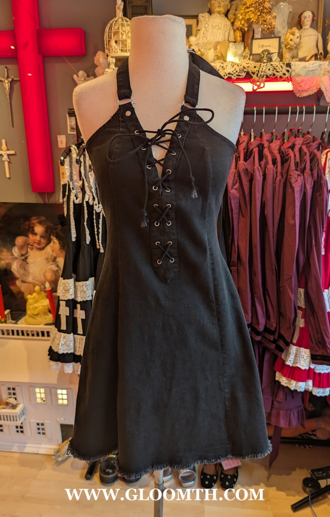 killstar corset halter dress