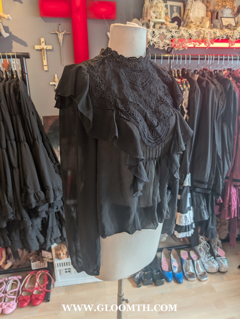 sheer victorian blouse