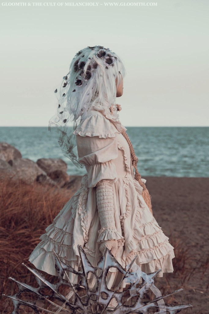 gothic victorian linen dress