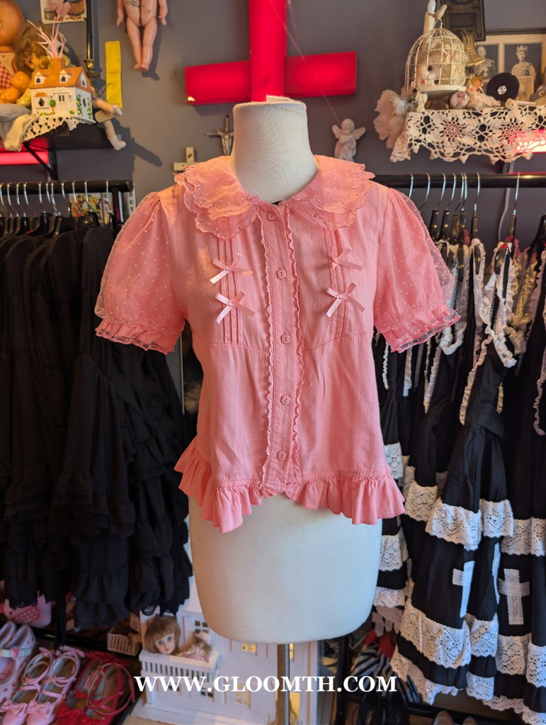 pink lolita blouse  at DOLL FUNERAL SHOP TORONTO