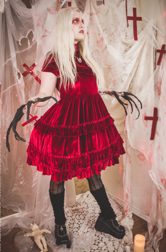 original red velvet lolita dress by gloomth