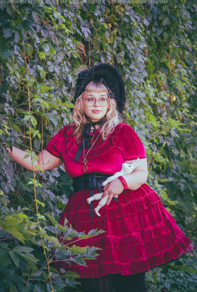 original red velvet lolita dress by gloomth