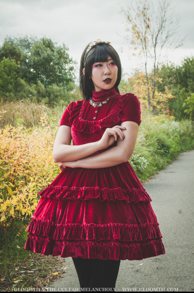 original red velvet lolita dress by gloomth