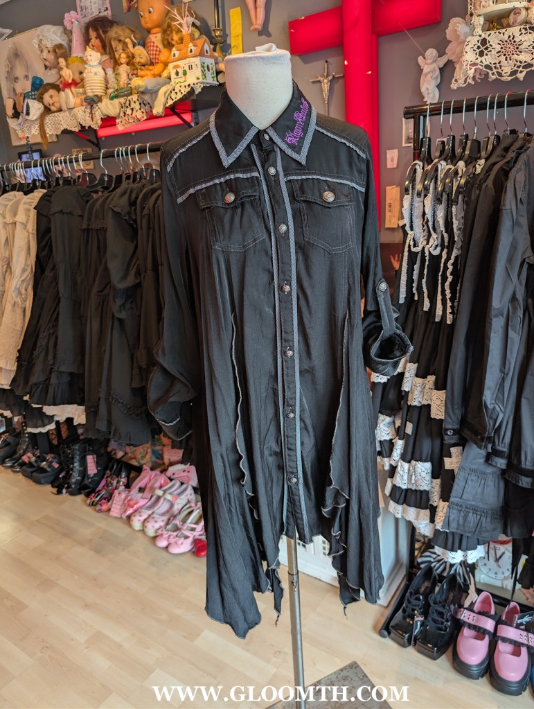 algonquins punk dress  on display in doll funeral shop toronto