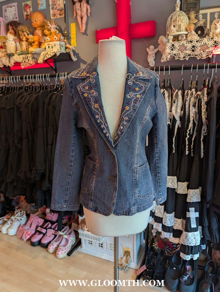 y2k beaded vintage jacket for sale at doll funeral shop toronto