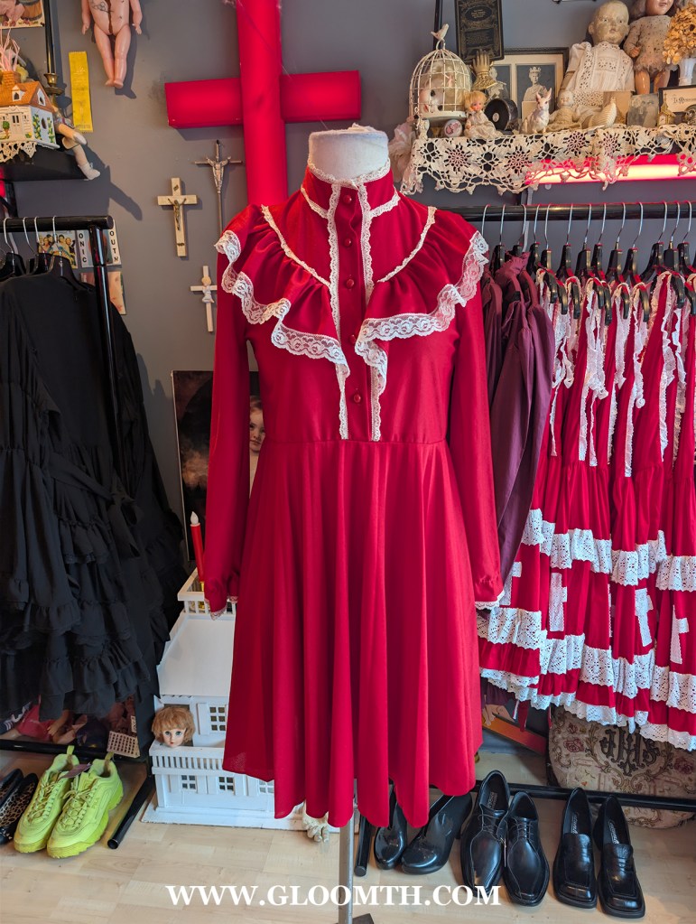 vintage 1970s doll dress at doll funeral toronto
