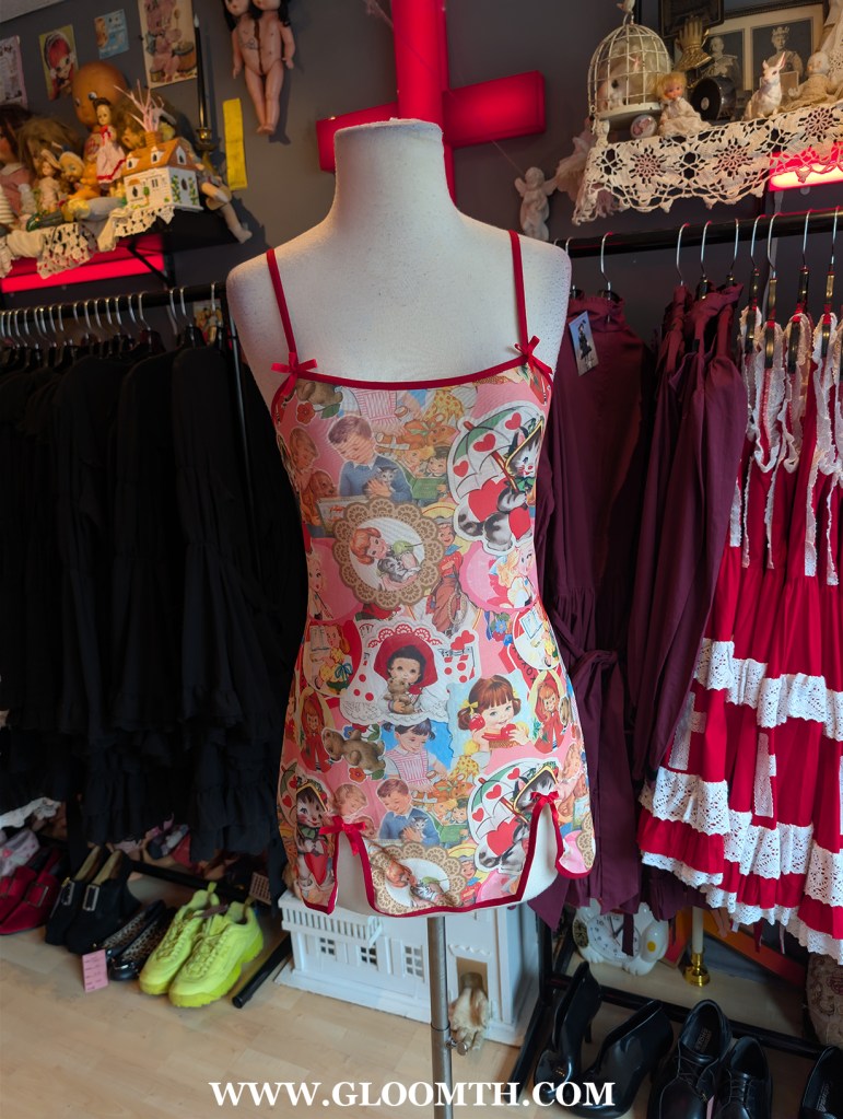 clubkid valentine print dress at doll funeral toronto
